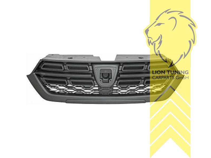 mit Emblemaufnahme, schwarz, ABS Kunststoff, Eintragungsfrei / als Ersatzteil verwendbar