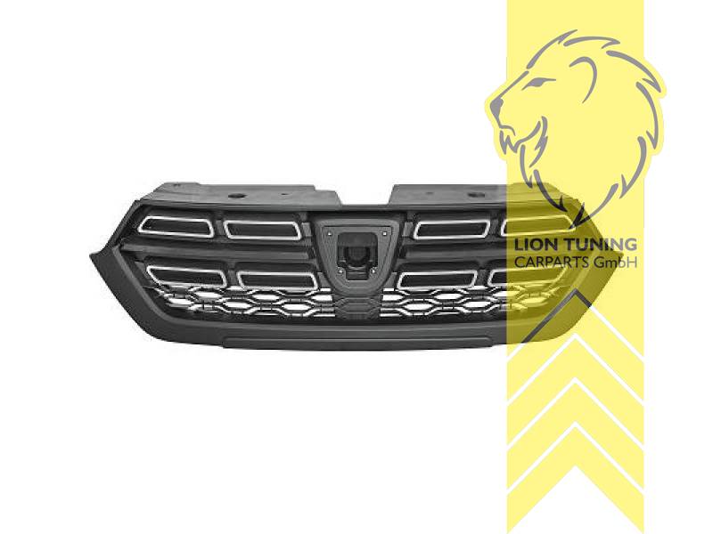 mit Emblemaufnahme, schwarz, chrom, nur passend für Stepway Modelle, ABS Kunststoff, Eintragungsfrei / als Ersatzteil verwendbar