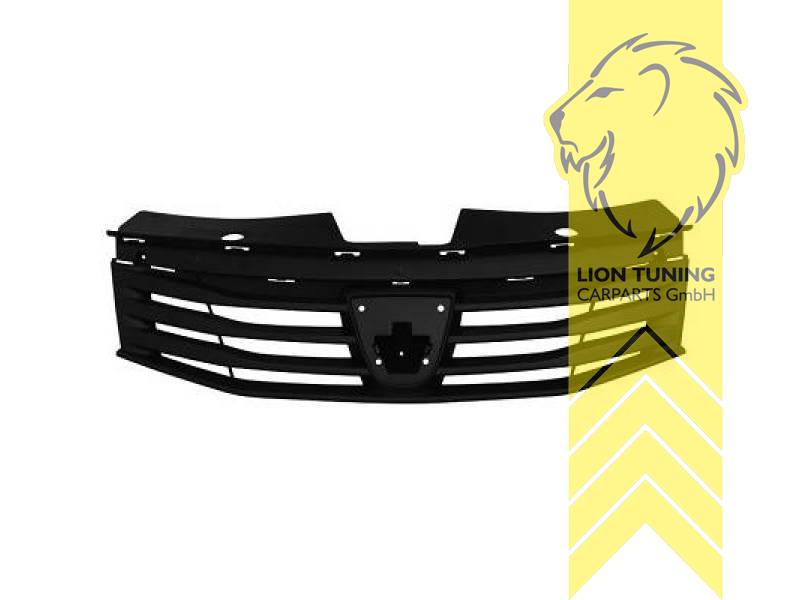 mit Emblemaufnahme, schwarz, ABS Kunststoff, Eintragungsfrei / als Ersatzteil verwendbar