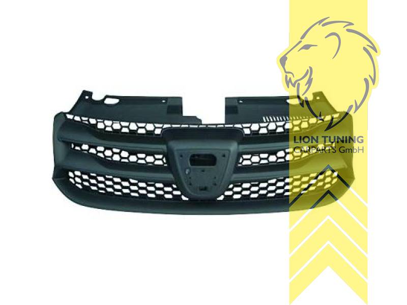 mit Emblemaufnahme, schwarz, ABS Kunststoff, Eintragungsfrei / als Ersatzteil verwendbar