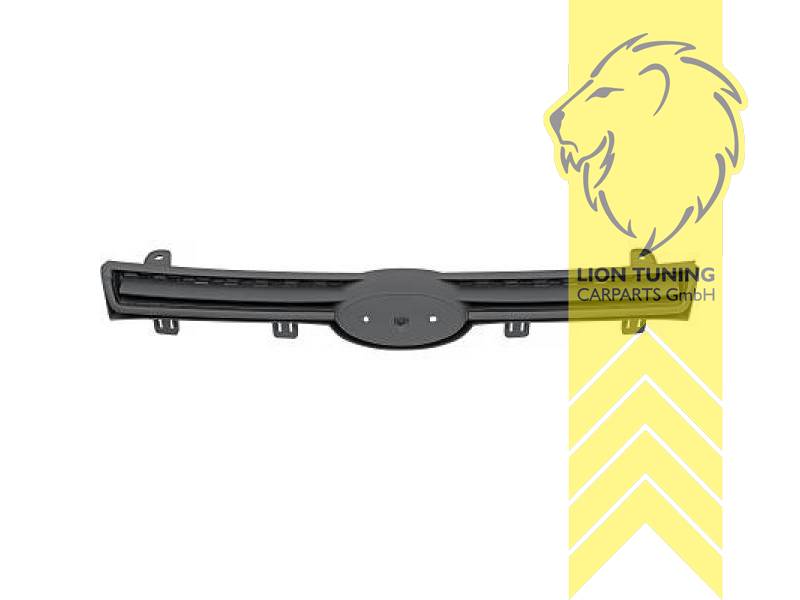 mit Emblemaufnahme, schwarz, ABS Kunststoff, Eintragungsfrei / als Ersatzteil verwendbar