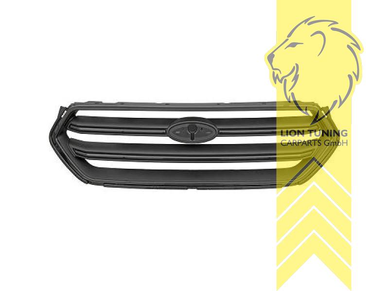 mit Emblemaufnahme, ST Line, schwarz, ABS Kunststoff, Eintragungsfrei / als Ersatzteil verwendbar