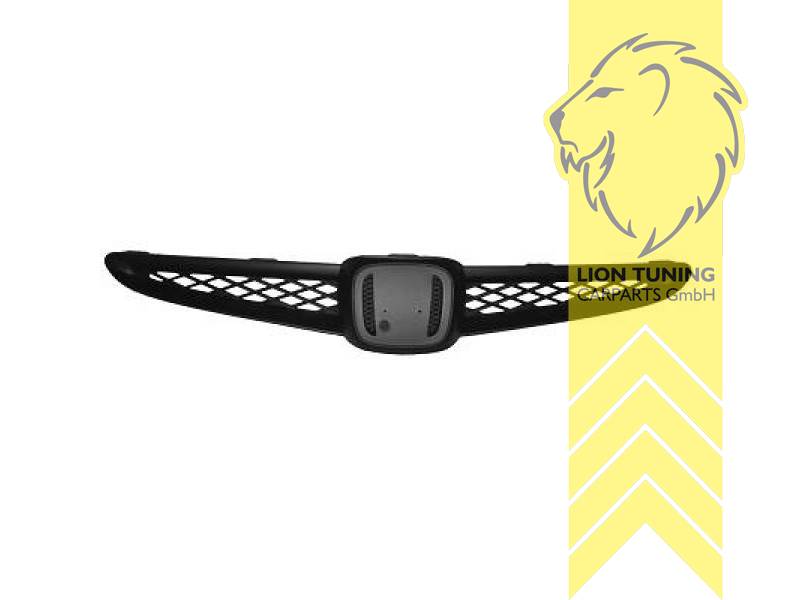 mit Emblemaufnahme, schwarz, ABS Kunststoff, Eintragungsfrei / als Ersatzteil verwendbar