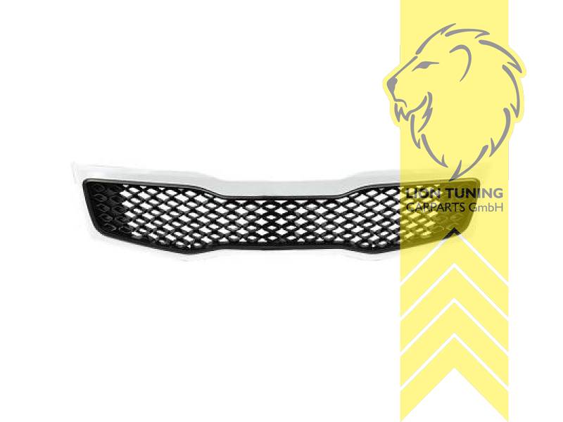 schwarz, chrom, ABS Kunststoff, Eintragungsfrei / als Ersatzteil verwendbar