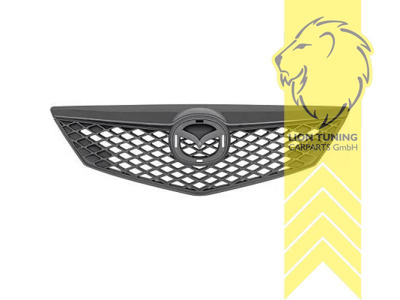 mit Emblemaufnahme, schwarz, ABS Kunststoff, Eintragungsfrei / als Ersatzteil verwendbar