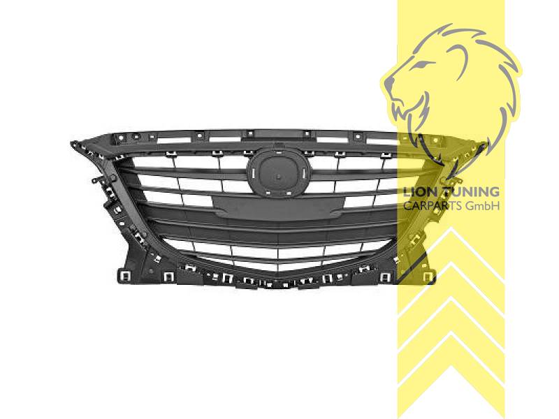 mit Emblemaufnahme, schwarz, ABS Kunststoff, Eintragungsfrei / als Ersatzteil verwendbar