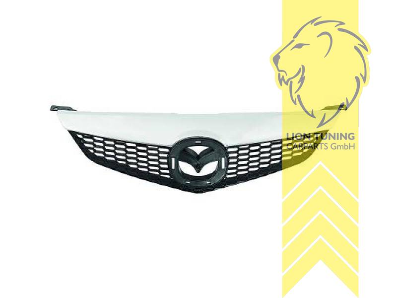 mit Emblemaufnahme, schwarz, chrom, ABS Kunststoff, Eintragungsfrei / als Ersatzteil verwendbar