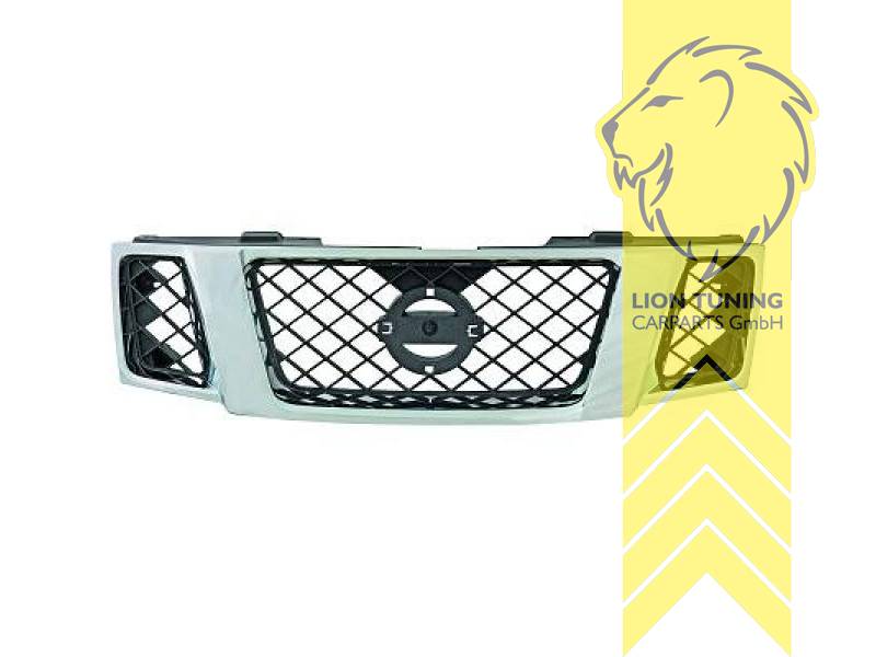 mit Emblemaufnahme, schwarz, chrom, ABS Kunststoff, Eintragungsfrei / als Ersatzteil verwendbar