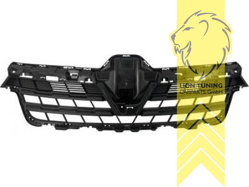 mit Emblemaufnahme, schwarz, ABS Kunststoff, Eintragungsfrei / als Ersatzteil verwendbar