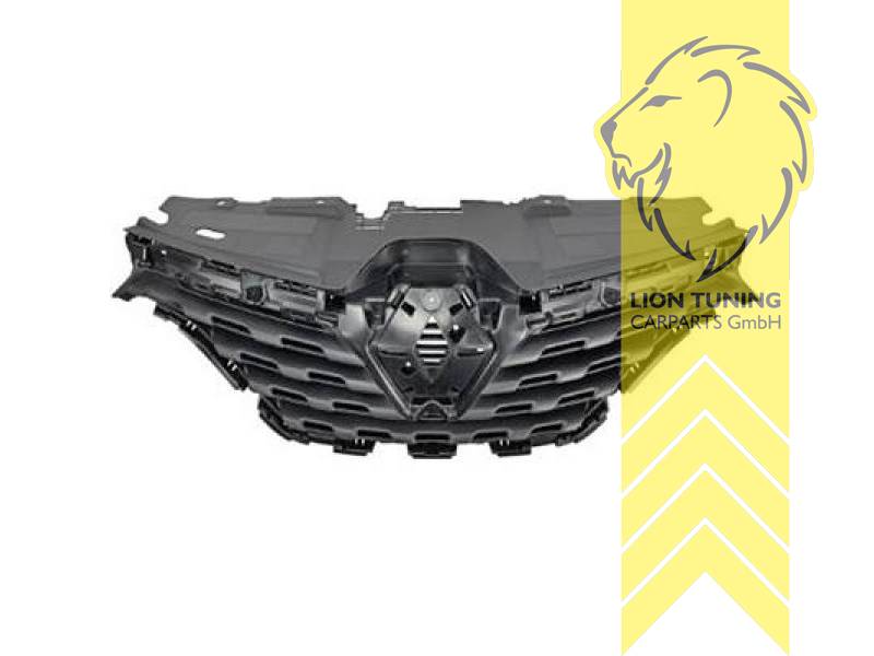 mit Emblemaufnahme, schwarz, ABS Kunststoff, Eintragungsfrei / als Ersatzteil verwendbar