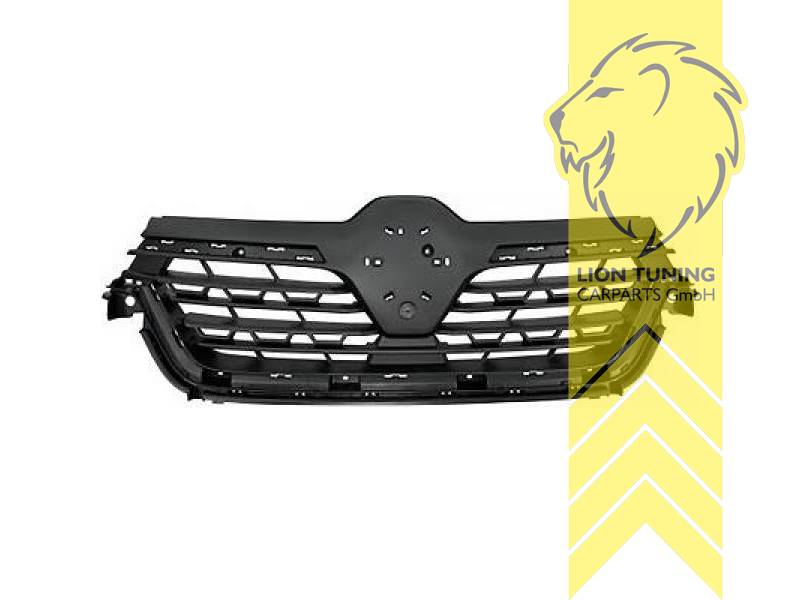 mit Emblemaufnahme, schwarz, ABS Kunststoff, Eintragungsfrei / als Ersatzteil verwendbar