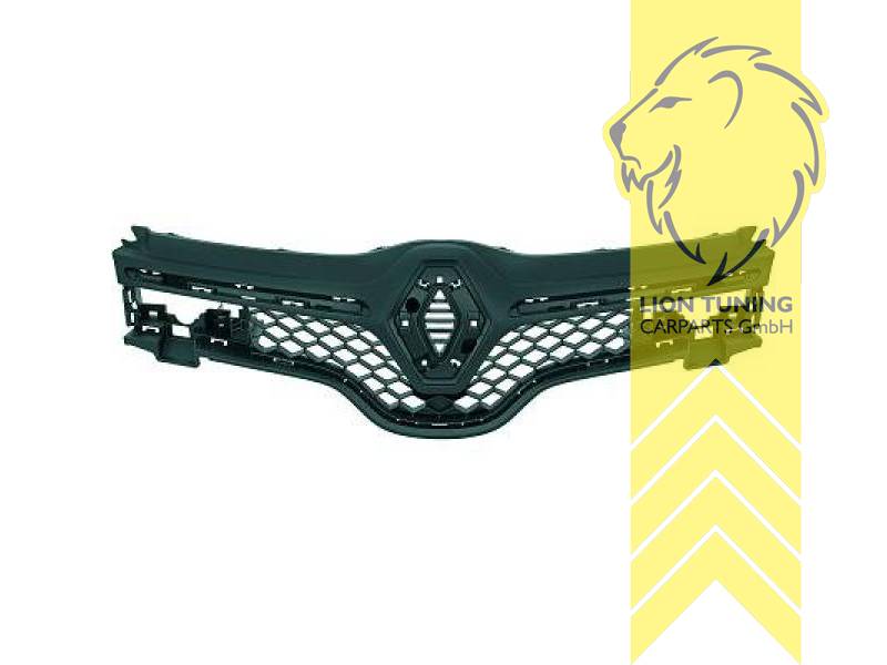 mit Emblemaufnahme, schwarz, ABS Kunststoff, Eintragungsfrei / als Ersatzteil verwendbar