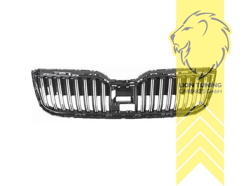 mit Emblemaufnahme, schwarz, ABS Kunststoff, für Fahrzeuge mit Radar (ACC), Eintragungsfrei / als Ersatzteil verwendbar