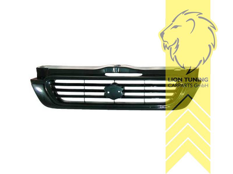 mit Emblemaufnahme, schwarz, ABS Kunststoff, Eintragungsfrei / als Ersatzteil verwendbar