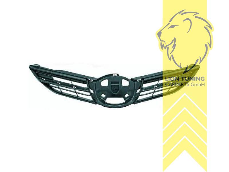 mit Emblemaufnahme, schwarz, ABS Kunststoff, Eintragungsfrei / als Ersatzteil verwendbar