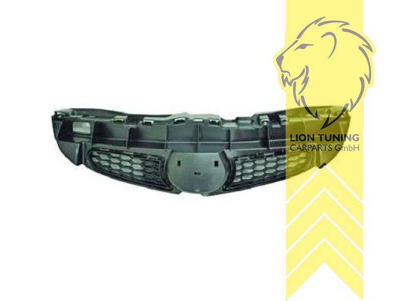 mit Emblemaufnahme, schwarz, ABS Kunststoff, Eintragungsfrei / als Ersatzteil verwendbar