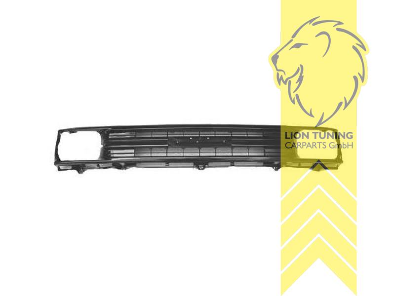 mit Emblemaufnahme, schwarz, ABS Kunststoff, Eintragungsfrei / als Ersatzteil verwendbar