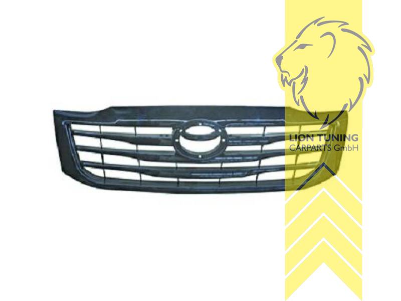 mit Emblemaufnahme, schwarz, ABS Kunststoff, Eintragungsfrei / als Ersatzteil verwendbar