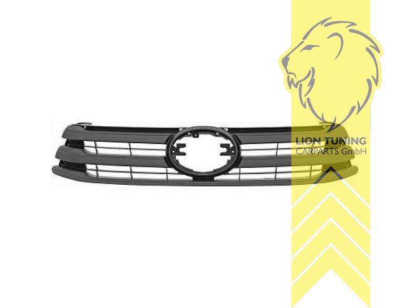 mit Emblemaufnahme, schwarz, ABS Kunststoff, Eintragungsfrei / als Ersatzteil verwendbar