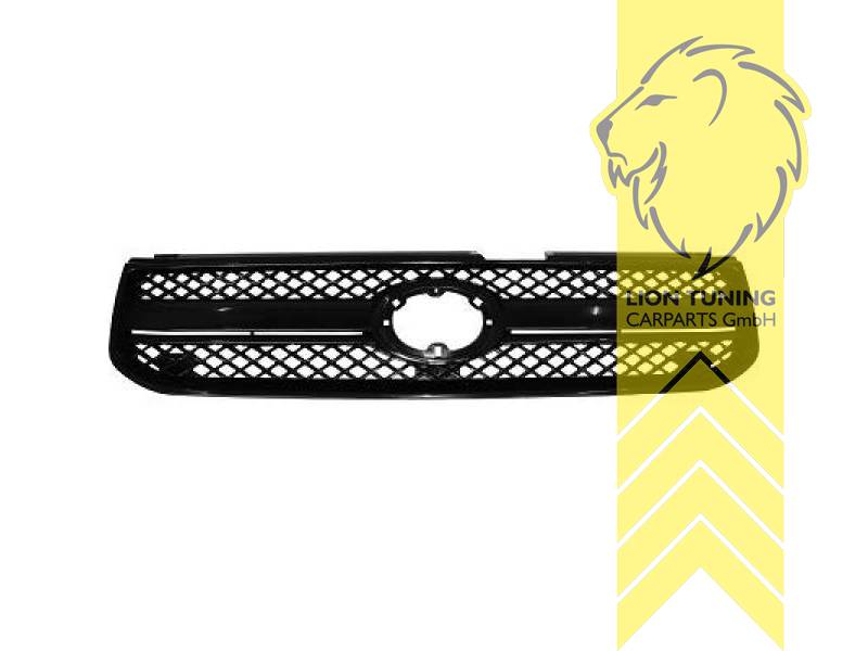 mit Emblemaufnahme, schwarz, ABS Kunststoff, Eintragungsfrei / als Ersatzteil verwendbar