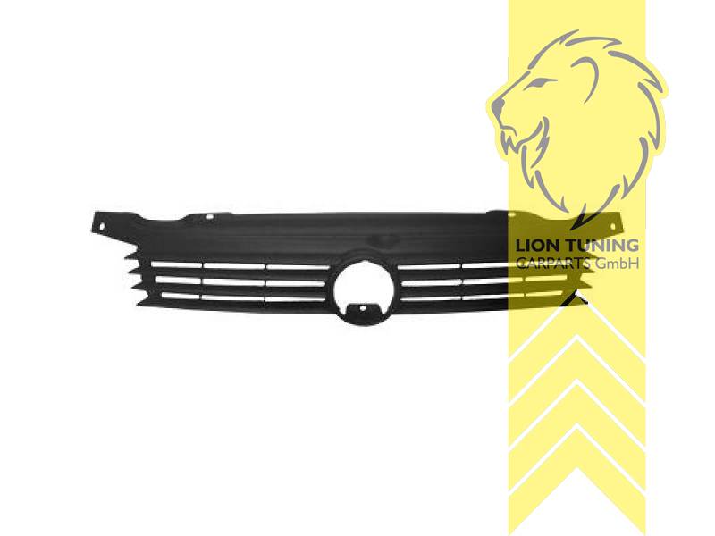 mit Emblemaufnahme, schwarz, nur passend für Fahrzeuge mit langem Vorderwagen, ABS Kunststoff, Eintragungsfrei / als Ersatzteil verwendbar