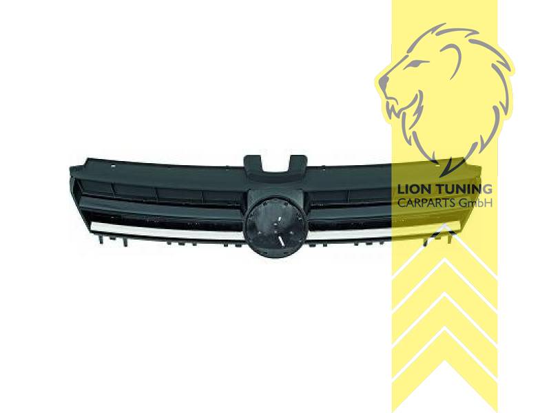 mit Emblemaufnahme, Trendline, schwarz, chrom, ABS Kunststoff, Eintragungsfrei / als Ersatzteil verwendbar