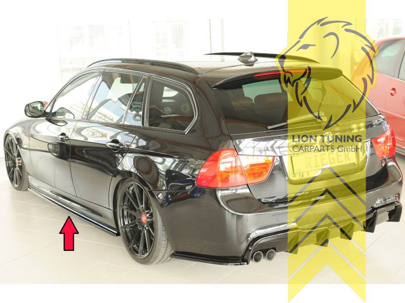 schwarz glänzend, nur passend für Fahrzeuge mit M-Paket, ABS Kunststoff, schwarz - lackierfähig, Eintragungsfrei / mit ABE