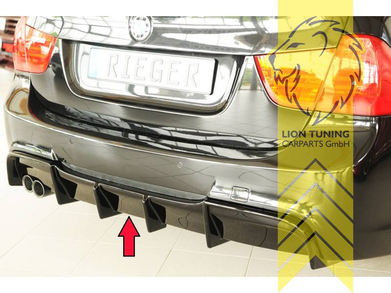 links Doppelrohr, schwarz glänzend, nur passend für Fahrzeuge mit M-Paket, ABS Kunststoff, Eintragungsfrei / mit ABE