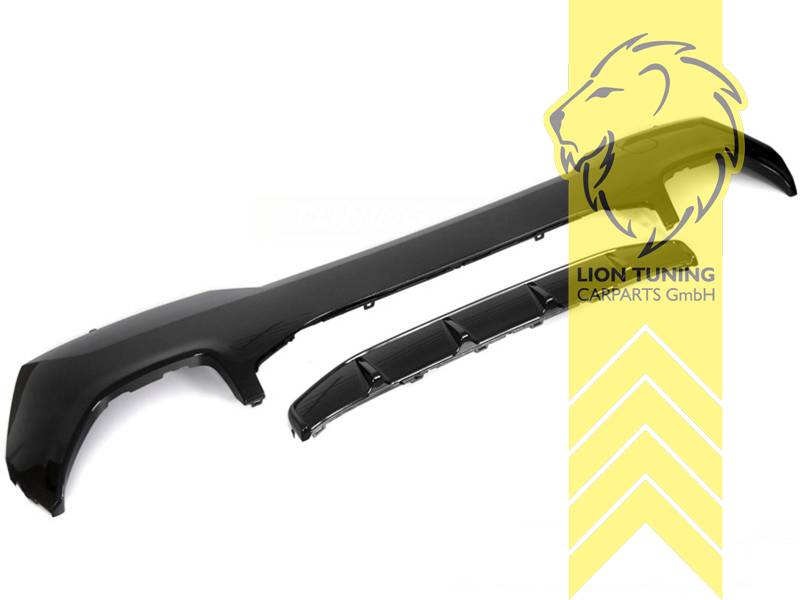 links und rechts, schwarz glänzend, nur passend für Fahrzeuge mit M-Paket Stoßstange, ABS Kunststoff, Eintragungsfrei / als Ersatzteil verwendbar