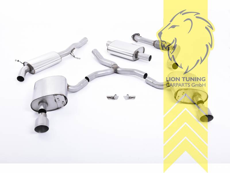 70 mm (2,75 Zoll), 1 x 100mm, Endrohr duplex, 100 mm, Titan, Edelstahl, Eintragungsfrei / mit ABE