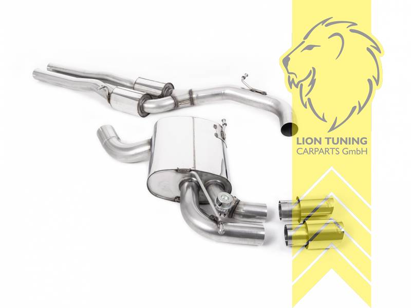 76 mm (3 Zoll), 2 x 90mm, Endrohr doppel, 90mm, Edelstahl poliert, Edelstahl, Eintragungsfrei / mit ABE