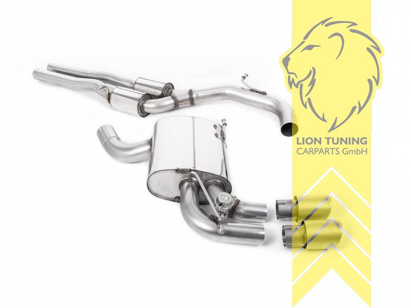 76 mm (3 Zoll), 2 x 90mm, Endrohr doppel, 90mm, Titan, Edelstahl, Eintragungsfrei / mit ABE