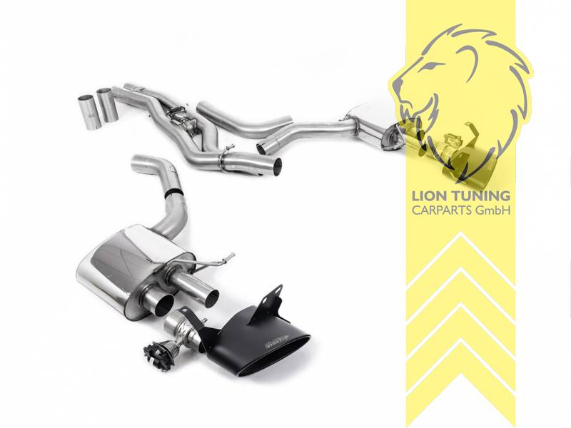 80 mm (3,15 Zoll), 150 x 95 mm, Endrohr duplex, 150x95mm, Edelstahl schwarz lackiert (Cerakote), Edelstahl, Eintragungsfrei / mit ABE