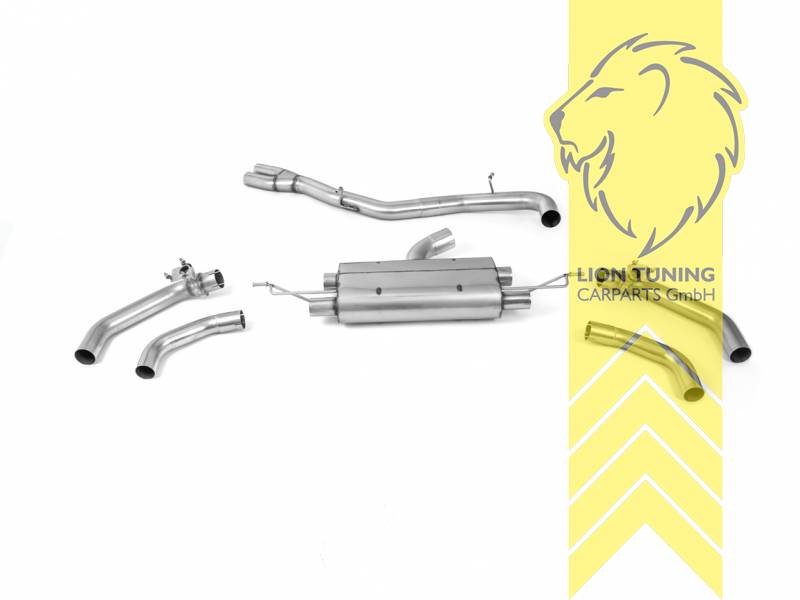 80 mm (3,15 Zoll), original Endrohr Blende wird übernommen, Endrohr duplex, Edelstahl, Eintragungsfrei / mit ABE