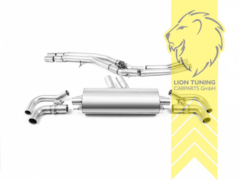 76 mm (3 Zoll), original Endrohr Blende wird übernommen, Endrohr duplex, Edelstahl, Eintragungsfrei / mit ABE