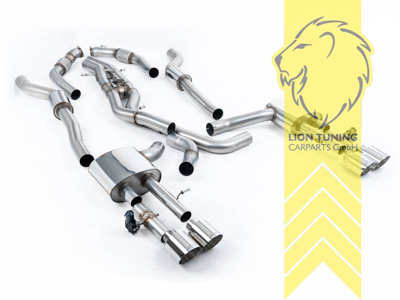 80 mm (3,15 Zoll), 2x 115mm, Endrohr duplex, 115 mm, Edelstahl poliert, nur passend für Fahrzeuge mit OPF, Edelstahl, Eintragungsfrei / mit ABE