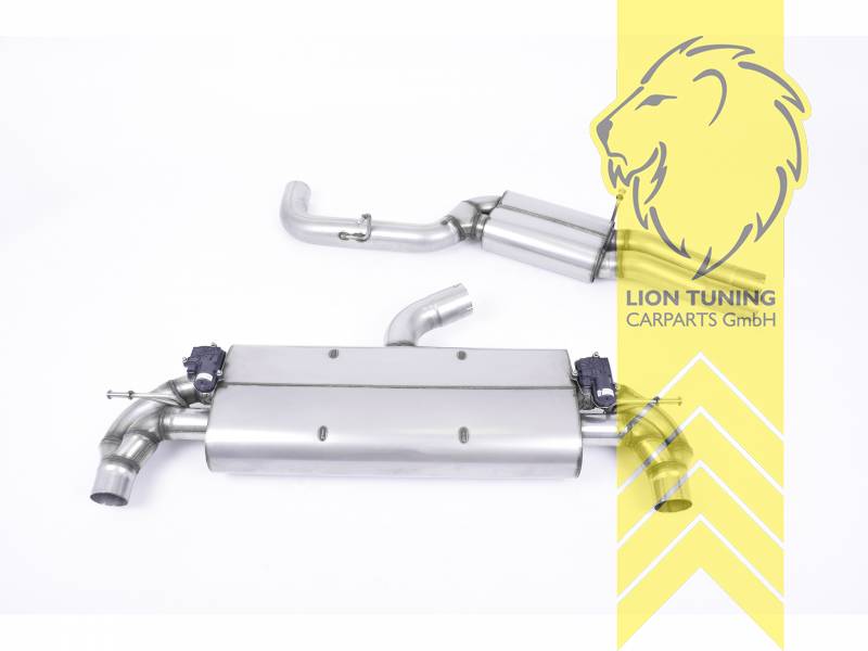 76 mm (3 Zoll), 1x 170x107mm, Endrohr duplex, 170 x 107 mm, Edelstahl schwarz lackiert (Cerakote), nicht passend für Fahrzeuge mit OPF, Edelstahl, Eintragungsfrei / mit ABE