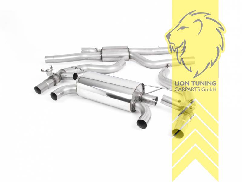 70 mm (2,75 Zoll), 2 x 90mm, Endrohr duplex, 90mm, Edelstahl schwarz lackiert (Cerakote), Edelstahl, Eintragungsfrei / mit ABE