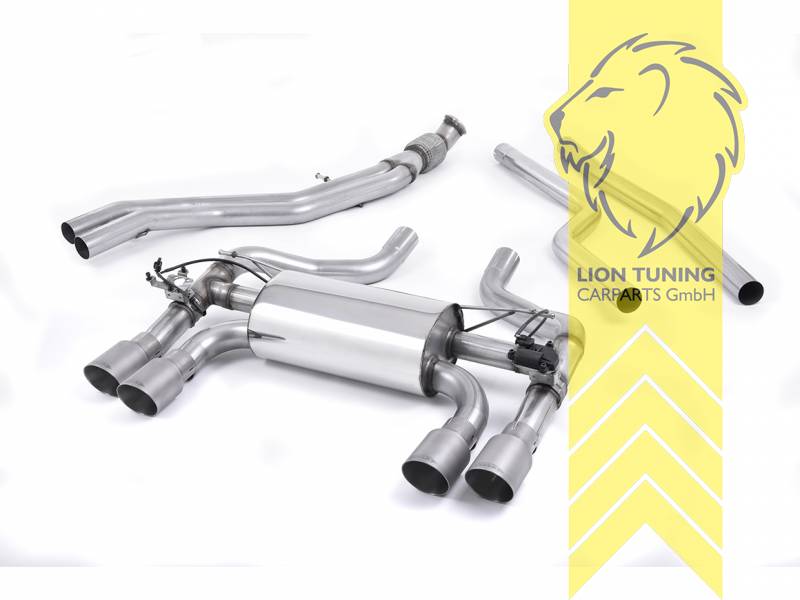 2 x 90mm, 90mm, Titan, Edelstahl, Eintragungsfrei / mit ABE