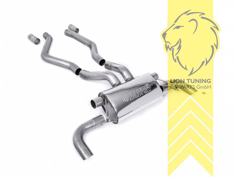 76 mm (3 Zoll), original Endrohr Blende wird übernommen, Endrohr duplex, nur passend für Fahrzeuge mit OPF, Edelstahl, Eintragungsfrei / mit ABE