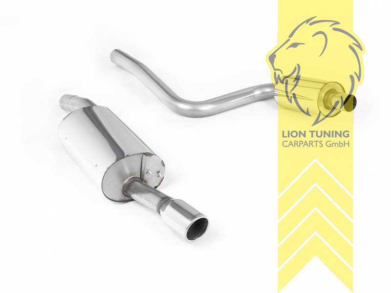 60 mm (2,35 Zoll), 1 x 90mm, Endrohr single, 90mm, Edelstahl poliert, Edelstahl, Eintragungsfrei / mit ABE