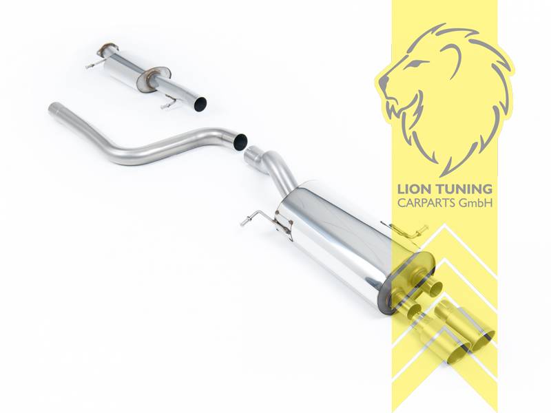 70 mm (2,75 Zoll), 2 x 80mm, Endrohr doppel, 80mm, Titan, Edelstahl, Eintragungsfrei / mit ABE