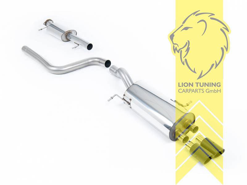 70 mm (2,75 Zoll), 2 x 80mm, Endrohr doppel, 80mm, Carbon, Edelstahl, Eintragungsfrei / mit ABE