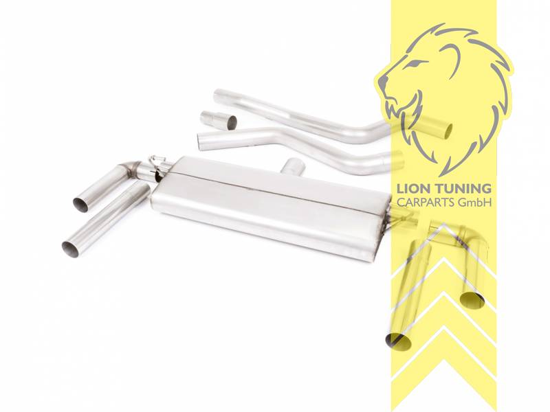 76 mm (3 Zoll), 1 x 115mm, Endrohr duplex, 115 mm, Carbon, nur passend für Fahrzeuge mit OPF, Edelstahl, Eintragungsfrei / mit ABE