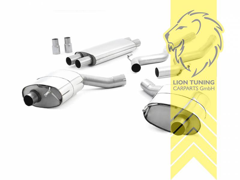 70 mm (2,75 Zoll), 1 x 100mm, Endrohr duplex, 100 mm, Titan geflämmt, Edelstahl, Eintragungsfrei / mit ABE