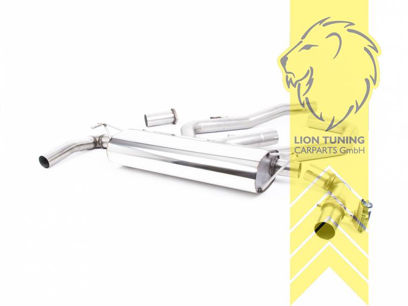 76 mm (3 Zoll), 1 x 115mm, Endrohr duplex, 115 mm, Titan geflämmt, nur passend für Fahrzeuge mit OPF, Edelstahl, Eintragungsfrei / mit ABE