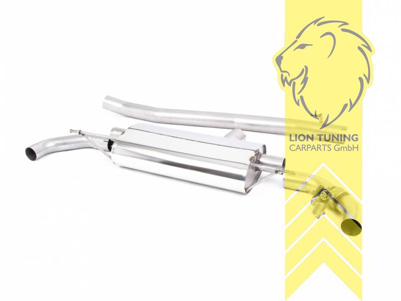 76 mm (3 Zoll), original Endrohr Blende wird übernommen, Endrohr duplex, nur passend für Fahrzeuge mit OPF, Edelstahl, Eintragungsfrei / mit ABE