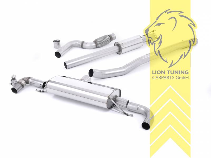 76 mm (3 Zoll), original Endrohr Blende wird übernommen, Endrohr duplex, Edelstahl, Eintragungsfrei / mit ABE