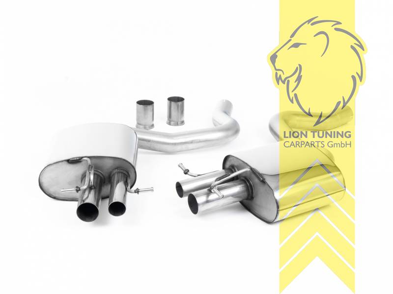 70 mm (2,75 Zoll), original Endrohr Blende wird übernommen, für Fahrzeuge ohne Klappensteuerung ab Werk, Edelstahl, Eintragungsfrei / mit ABE