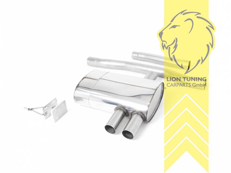 70 mm (2,75 Zoll), 2 x 90mm, Endrohr doppel, 90mm, Titan geflämmt, nur passend für Fahrzeuge mit OPF, Edelstahl, Eintragungsfrei / mit ABE